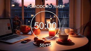 5010 Pomodoro Timer • Study With Me • Study and Take a Short Break Enjoy Evening ❤️ Focus Station [upl. by Enad]