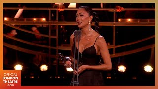 Nicole Scherzinger wins Best Actress in a Musical for Sunset Boulevard  Olivier Awards 2024 [upl. by Milburt]