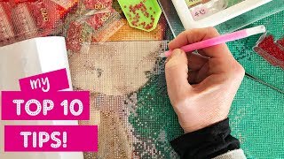 Top 10 Tips for Diamond Painting [upl. by Suiratnod]