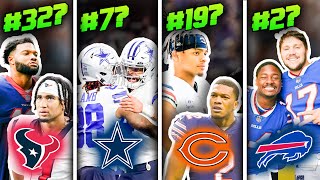 Ranking All 32 NFL Teams QBWR Duos From WORST To FIRST [upl. by Iolenta]