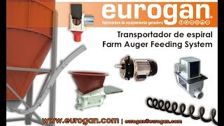 Alimentación granjas por sistema de espiral EUROGAN  Farm auger feeding system EUROGAN [upl. by Inaoj]