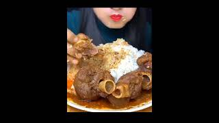 ASMR SPICY MUTTON CURRY WITH EXTRA GRAVY AND RICE EATING CHALLENGE BIG EATINGSHOW MUKBAMGSHORTS [upl. by Akemeuwkuhc]