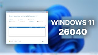 A NEW Installer Wizard  Windows 11 Build 26040 [upl. by Nerat]