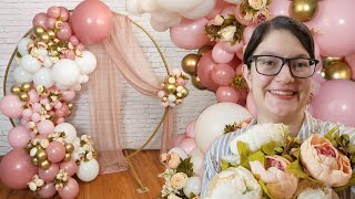 DIY Balloon Garland Circle Arch Backdrop [upl. by Jackson640]