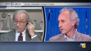 Travaglio lEditore di Libero ha fatto un grande favore a Renzi dando la direzione a Feltri [upl. by Esille]