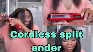 SO I TRIED THE SPLIT END TRIMER MY HEART WENT [upl. by Rebmeced]