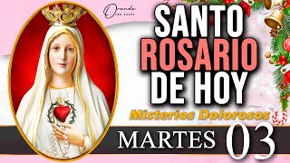 Santo Rosario Corto de Hoy Martes 03 de Diciembre 💜 Misterios Dolorosos 🌙 orandoconjesus [upl. by Terraj160]