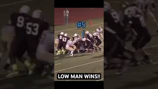 LOW MAN WINS football fullback linebacker [upl. by Ettenoitna]