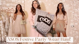 Festive ASOS Party Wear Try On Haul  ASOS Occasion Wear Haul  Molly Jo [upl. by Grunberg]