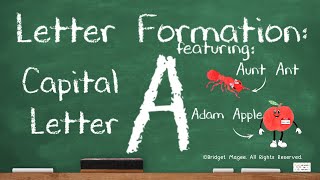 How To Write the Alphabet Letter Formation Capital Letter A [upl. by Jeth]