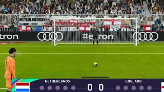 Netherlands vs England penalty shootout  eFootball PES 2021 [upl. by Hazaki]