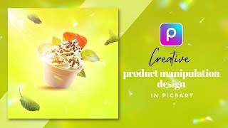 Create EyeCatching Product Ad Manipulation Design in Picsart  Product Advertising Design [upl. by Shaffert]