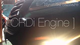 Santafe CRDi Engine Sound HD [upl. by Nahshunn]