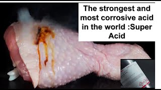 The strongest and most corrosive acid in the world Super Acid [upl. by Sabrina330]