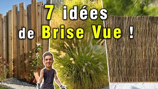 7 idées de BriseVue Jardin pour se Cacher Rapidement [upl. by Egdirdle204]