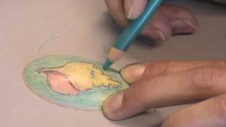 Art Jewelry  Coloring copper metal with colored pencils [upl. by Aneed]