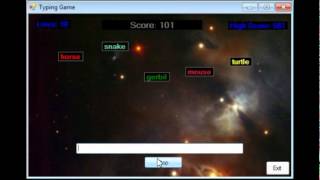 Visual Basic  Typing Game [upl. by Terbecki883]