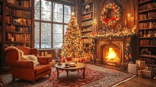 Beautiful Instrumental Christmas Music with Fireplace Sounds 🎄 Cozy Christmas Background Music [upl. by Inacana]