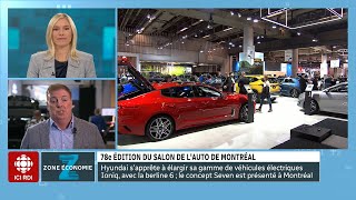 Zone économie  78e édition du Salon de lauto de Montréal  quoi savoir [upl. by Seve923]