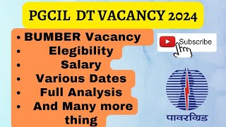 PGCIL RECRUITMENT 2024  PGCIL POWERGRID DTEDTC VACANCY 2024 pgcil vacancy2024 dtc dte [upl. by Niro168]