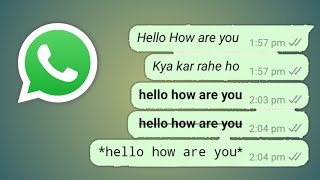 Whatsapp Stylish Text Kaise Type Kare  Whatsapp Mein Stylish Text Kaise Likhe [upl. by Barnet]