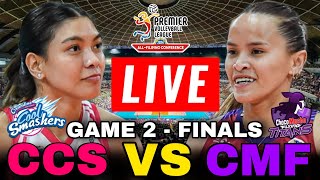 CREAMLINE VS CHOCO MUCHO 🔴LIVE NOW FINALS  GAME 2  AFC2024 creamline live ccs [upl. by Faso764]