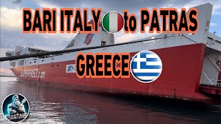 From bari italy 🇮🇹 to patras Greece 🇬🇷 by ferry and 🚗 [upl. by Stila107]