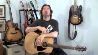 Fender CD100 12String Acoustic Guitar Review  Rich Tone Build Quality amp Playability Test [upl. by Alyssa]