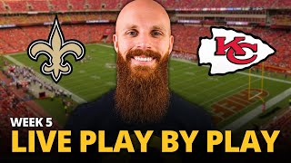 Saints vs Chiefs LIVE play by play reaction  Week 5 [upl. by Ellennej]