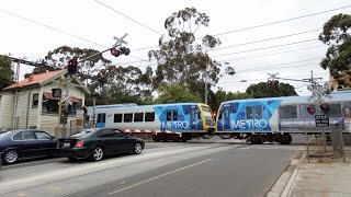 Kooyong Level Crossing Movie Collection Melbourne MetroampTram junction [upl. by Saerdna]