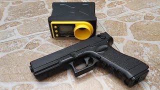 Airsoft Glock 18c AEP Chronograph Test 020g  090g [upl. by Leimad390]