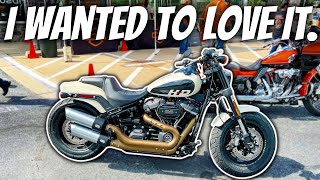 NOT How I Expected This Harley Fat Bob 114 Test Ride To Go [upl. by Sheley]