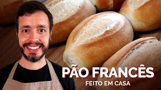 PÃO FRANCÊS Uma receita caseira para fazer pão de sal de padaria [upl. by Okiron]