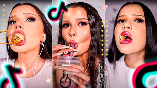 Eating TASTY Food ASMR  Nadina Ioana [upl. by Ellerred]