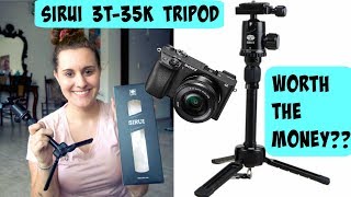 Sirui 3T35K Tripod Review  Sony Alpha A6000 Vlog [upl. by Wenz901]