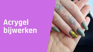 Acrygel nagels bijwerken [upl. by Asillim]