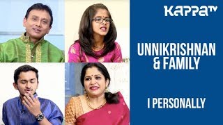 Unnikrishnan amp Family  I Personally  Kappa TV [upl. by Adiv]