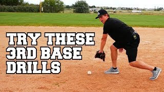 BEST Baseball Infield Drills For THIRD BASEMAN [upl. by Hibbert]