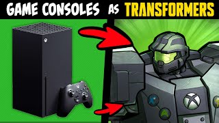 What if VIDEO GAME CONSOLES Were TRANSFORMERS Stories amp Speedpaint [upl. by Acirat]