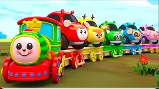 Colour Balls amp Shing a Songs  Cocomelon Colour Train Slide  Surprise Eggs Nursery Rhymesl [upl. by Sonaj894]