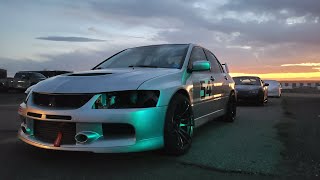 High Plains Raceway Time Attack Evo9 4G63 Colorado road course 1545 lap 200TW tires NO AERO [upl. by Cotter408]