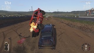 Wreckfest Next Car Game  Crash Canyon Track Gameplay [upl. by Enerak]