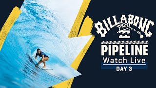 WATCH LIVE Billabong Pro Pipeline 2023  Day 3 [upl. by Maleeny382]