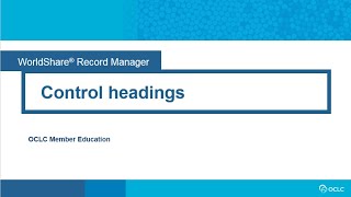 Control headings in Record Manager [upl. by Marcoux814]