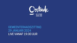 Gemeenteraad Oostende 29 januari 2024 [upl. by Coltin]