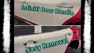 Remove or replacing the front and rear door handles on a Infiniti Q70L infinitiusa [upl. by Areema]