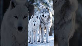 Majestic Snow Wolves A Gray Wolf Pair in the Winter Wilderness [upl. by Swec239]