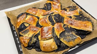 Mohnschnecken mit fluffigem Hefeteig und reichlich Füllung unwiderstehlich lecker Rezept [upl. by Audley691]