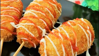 RESEP CORNDOG MUDAH TANPA RIBET [upl. by Ainit]