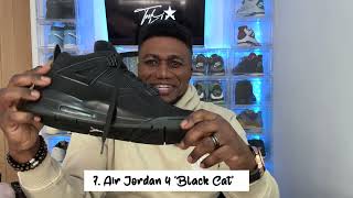 Top 10 Jordan 4s plus I am giving away the Jordan 4 white thunder  Toshkicks [upl. by Julio]